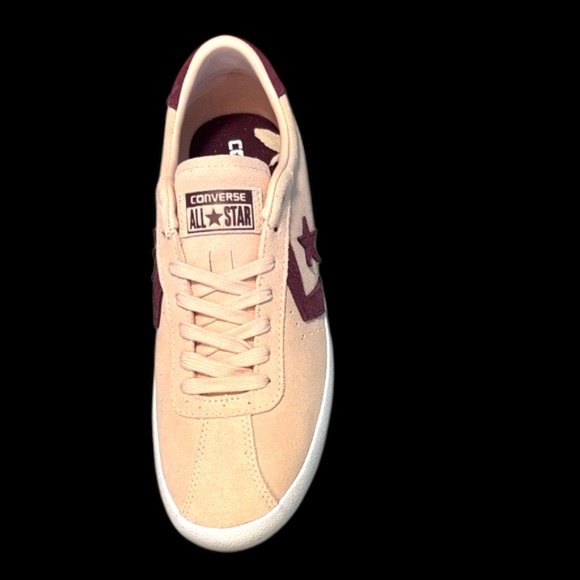 NWOT-Converse Women’s Breakpoint Ox Suede Sneakers; Dusty Pink/Burgundy Accents - Picture 4 of 11